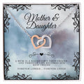 Mother & Daughter - Gift To Daughter - Interlocked Hearts Pendant Interlocking Hearts Necklace
