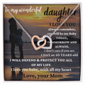 My Baby Love Necklace Interlocking Hearts Necklace