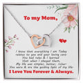 Gift For Mom - Interlocking Hearts Necklace