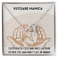 Colier Inimi Conectate Pentru Viitoare Mamica Interlocking Hearts Necklace