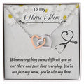 Nurse Mom Mother'S Day Interlocking Hearts Necklace