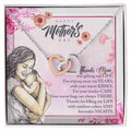 Interlocking Heart Necklace Gift For Mothers Day Interlocking Hearts Necklace