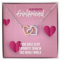 Interlocking Hearts - Your Smile Is My Favourite Thing In This Whole Word Interlocking Hearts Necklace