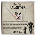 Gift For Daughter - Premium Interlocking Hearts Necklace