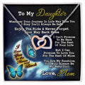 Gift For Daughter - Interlocking Heart Necklace Interlocking Hearts Necklace