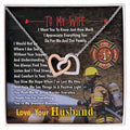 Firefighter'S Wife - Interlocking Heart Necklace Interlocking Hearts Necklace