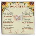 Daughter Interlocking Hearts Necklace