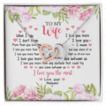 I Love You The Most - Best Gift For Wife Interlocking Hearts Necklace
