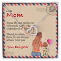 Happy Mother'S Day Gift - Thank You For Always Being There - The Interlocking Heart Necklace Interlocking Hearts Necklace