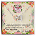 Happy Mother'S Day From Daughter Intertwined Hearts Necklace Interlocking Hearts Necklace