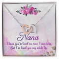 Nana Interlocking Hearts Necklace Message Card