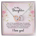 Interlocking Hearts Necklace To My Daughter One Of The Greatest Joys