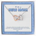New Mommy To Be Mother'S Day Mommy To Be Gift Pregnant Necklace Interlocking Hearts Necklace