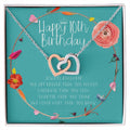 10Th Birthday Gift For Girl Birthday Gift For 10 Year Old Tenth Birthday Birthday Gift Little Girl Personalized Necklace Heart Necklace Interlocking Hearts Necklace