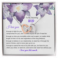 I Love You Enough Necklace Interlocking Hearts Necklace
