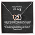 Mom Cancer Survivor Necklace From All Of Us Interlocking Hearts Necklace