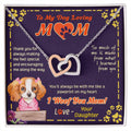 To My Mom - You'Ll Always Be With Me - Necklace Interlocking Hearts Necklace