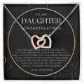 Daughter Graduation Gift Necklace For Her College Graduation Gift For Her High School Senior Graduation Class Of Interlocking Hearts Necklace