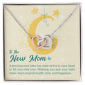 To The New Mom A Precious New Baby Interlocking Hearts Necklace