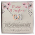 To My Daughter - Interlocking Hearts Necklace