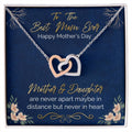 Meaningful Gifts For Mom Interlocking Hearts Necklace