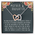 Mother Daughter Heart Necklace Interlocking Hearts Necklace