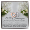 To My Granddaughter Necklace Gift For Granddaughter Necklace For Granddaughter Interlocking Hearts Necklace