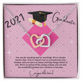 Popular Graduation Gift For Granddaughter 2021- Two Hearts Necklace Interlocking Hearts Necklace