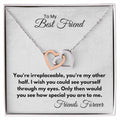 You'Re Irreplaceable My Other Half Necklace Interlocking Hearts Necklace