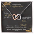 Necklace For Daughter In Law Interlocking Hearts Necklace
