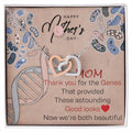 Mom Thank You For The Genes Interlocking Hearts Necklace