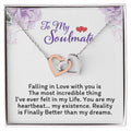Gift For Girlfriend - Interlocking Heart Necklace Interlocking Hearts Necklace
