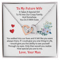 Gift For Future Wife - Interlocking Heart Necklace Interlocking Hearts Necklace