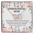 Gift For Unbiological Mom - Interlocking Heart Necklace Interlocking Hearts Necklace
