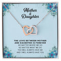 Linked Hearts Necklace For Mother Daughter Gift Minimalist Jewelry Gift For Daughter Mothers Day Sentimental Jewelry Gift For Mom Interlocking Hearts Necklace