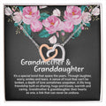 Grandmother And Granddaughter Gift Interlocking Hearts Necklace