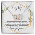 The Universe Conspires Interlocking Hearts Necklace