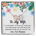 Best Gift For Wife On Anniversary Interlocking Hearts Necklace