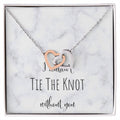 I Can'T Tie The Knot Without You - Silver Interlocking Hearts Necklace