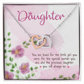My Precious Daughter Hearts Necklace Interlocking Hearts Necklace