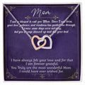 I Am Blessed To Call You Mom Limited Edition Interlocking Hearts Necklace