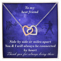Virgo To Libra Best Friend Interlocked Hearts Necklace Interlocking Hearts Necklace