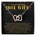I Love You Forever And Always Interlocking Hearts Necklace