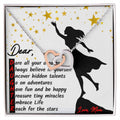 To My Daughter - Reach For The Stars Unique Gift Set Interlocking Hearts Necklace