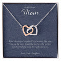 Gift For Mom From Daughter Mother Necklace From Daughter Mother'S Day Gift From Daughter Best Mom Gift Mother'S Birthday Gift Interlocking Hearts Necklace
