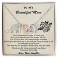 Gift For Mom - Someone I Can Follow - Interlocking Interlocking Hearts Necklace