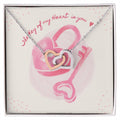 The Key Of My Heart Is Yours Interlocking Hearts Necklace