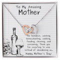 To My Mommy - Thanks For Not Abandoning Us - Interlocking Hearts Necklace
