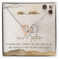 Being A Mother Interlocking Hearts Necklace Message Card