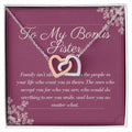 Bonus Sister Gift Sister In Law Gift Sister Of The Groom Wedding Thank You Bridesmaid Interlocking Hearts Necklace